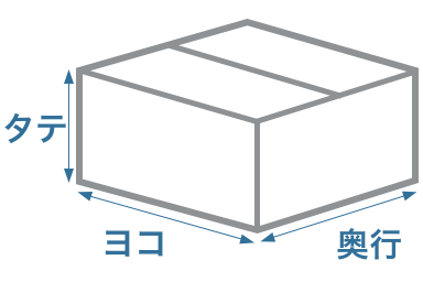 箱のサイズ図